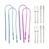 Amazon Set de Ensartador de Cuerda Elástica Largo Plástico Guía de Banda Elástica Ensartador de Doble Agujero Pinza para Ensartar