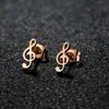 Pendientes de Acero Inoxidable Transfronterizos para Mujer, Diseño de Nicho con Árbol de la Vida, Notas Musicales, Mariposa, Madre Sosteniendo a su Hijo, Estrella y Luna