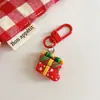 Chaveiro de Natal Cartoon para Casa Ornamento Fofo do Papai Noel Presente Acessório para Pendurar na Mochila Presente para Melhor Amigo