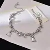 Colgante de Cuentas Fantasma Creativas Exageradas Europeas y Americanas Pulsera de Doble Capa Moda Personalidad Retro Popular Estilo Unisex