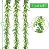 Guirnalda de Flores de Árbol de Vegetación Artificial, Vid, 1.8m, Pulgada, Pequeño Eucalipto, Planta para Colgar en Pared, Planta Falsa para Colgar