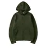 Cardigã Europeu e Americano Transfronteiriço Moletom com Capuz Cor Sólida Roupas Esportivas Tops Outono e Inverno Mesmo Estilo Camisa com Zíper para Homens e Mulheres Venda por Atacado
