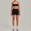 Conjunto de Roupa de Yoga com Contraste de Cores de Outono para Mulheres, Slim-Fit Fitness Esportes ao Ar Livre Emagrecedor Conjunto de Duas Peças 2209+8102