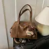 Bolsa Retrô Transfronteiriça para Mulheres, Grande Capacidade, Nova Versátil Simples de Ombro Outono/Inverno 2026, Bolsa de Mão para o Trabalho