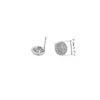 Pendientes de Aro Full Diamond de Venta Caliente Transfronterizos Pendientes Pequeños y Exquisitos de Moda para Mujeres para el Trabajo y los Viajes Pendientes Versátiles