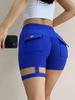 Shorts de Yoga Estilo Europeu e Americano para Trabalho, Justos e Sexy com Argolas nas Pernas, Shorts Quentes Esportivos Levanta Bumbum Pêssego, Novo Modelo 2026 para Maratona