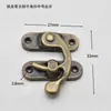 Cerraduras para Maletas en Stock de Fábrica, Broches para Cajas de Empaque, Cerraduras de Gancho, Broches para Cajas de Vino, Broches para Cajas de Regalo Galvanizados, Cerraduras en Forma de Cuerno
