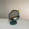 Espelho de Mesa com Orelhas de Gato para Maquiagem, Espelho de Mesa para Dormitório de Meninas, Espelho de Penteado Giratório HD, Espelho de Beleza Princesa, atacado
