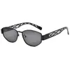 Gafas de Sol Polarizadas Ovaladas Personalizadas Estilo Retro Nuevo Que Hacen que la Cara Parezca Más Pequeña, con un Toque de Alta Gama, Gafas de Sol Antivibración de Moda Estilo Coreano