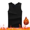Colete térmico masculino para exportação, forrado com fleece e espessado para outono e inverno, roupa íntima térmica sem costura, colete e peça interna moderna