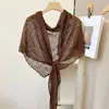 Elegante Chal de Lino Estilo Old Money para Mujer, Nuevo Verano 2026 Ligero Transpirable Chal Bufanda para Habitación con Aire Acondicionado