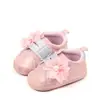 Zapatos Nuevos Suaves para Bebé de Primavera y Otoño, Zapatos de Niña Pequeña con Flor Lateral, Zapatos para Bebé de 0 a 1 Año BHX4205