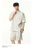 Novo Conjunto Esportivo Masculino de Verão 2026: Leve, Respirável, Alta Qualidade, Conjunto Completo de Camisa Polo Casual de Manga Curta e Shorts
