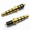 Conector de audio y video personalizado de 3,5 mm, cuatro niveles, disco 6.0, conector de auricular de vinilo chapado en oro de 24,5 L, conector de 3,5