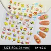 Pegatinas para Uñas Bob Esponja 5D en Relieve Lindos Dibujos Animados Estrella Cangrejo Jefe Pegatinas de Arte para Uñas Estilo Ca Joyería