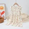 Vestido de Niña Verano Nuevo Estilo Vestido Infantil Sin Mangas Vestido de Verano Vestido de Tirantes Floral Vestido de Princesa para Niña Pequeña
