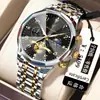 Poedagar/Marca Suiza 939 Reloj Multifuncional de Moda para Hombre Impermeable Luminoso de Cuarzo