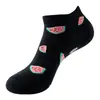 2026 Calcetines Nuevos para Hombre Primavera y Verano Delgados con Estampado de Frutas Calcetines Tobilleros Calcetines Bajos de Moda para Mujer Calcetines Absorbentes de Sudor Transfronterizos de Amazon