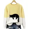 Nueva sudadera de franela con cuello redondo para mujer, impresión digital 3D de Amazon, sitio web independiente transfronterizo, personalizable para otoño e invierno