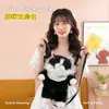 Mochila de Felpa Gato Ragdoll Modelo Nuevo Transfronterizo Bolso de Hombro de Felpa de Gato Realista Mochila Cruzada Femenina