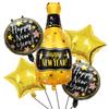 1 conjunto de 16 polegadas 2025 feliz ano novo balão de folha festa de natal feliz ano novo celebração suprimentos decorativos figuras