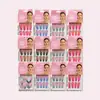 Nuevo clavo largo en T 12 piezas de uña postiza con gel de gelatina moda simple parche para uñas largo