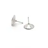Ventas directas de fábrica: Base de Arete de Acero Inoxidable Puntiaguda Cónica Estilo Fresco, Accesorios para Joyería DIY, Diversas Especificaciones de Componentes para Aretes