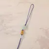 Cordón para Colgar Trébol de Cuatro Hojas de la Suerte Verde con Nudo Propicio, Cordón Corto para Colgar, Accesorio para Teléfono Hecho a Mano Estilo Chino, Cordón para Colgar de Regalo Hecho a Mano de la Suerte