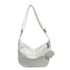 Bolso de Mujer de Color Sólido Transfronterizo Simple de Gran Capacidad 2025 Nuevo Pana Versión Coreana Versátil para el Trabajo Bolso de Hombro Bolso Cruzado