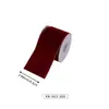 Cinta de lino sintético en stock para decoraciones navideñas, cinta navideña impresa a medida con purpurina, transfronterizo a medida