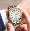 Reloj Redondo Luminoso Pointor Calendario Europeo y Americano Movimiento Automático Mecánico Luminoso Resistente al Agua Calendario No Mecánico Reloj para Hombre