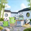Panda Despreocupado Fufu Caixa Surpresa Multifuncional Ornamento Fofo de Resina Decoração de Mesa para Casa Artesanato Escritório