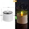 Luz solar transfronteriza para patio exterior, luz LED de acero inoxidable con forma de vela, luz nocturna para césped y terraza, luces de Halloween