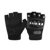 Luvas de equitação de motocicleta verão masculino meio dedo respirável aço concha luvas de motocicleta resistente a quedas proteção bicicleta