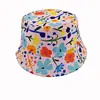 Sombrero de Pescador Doble Cara para Niños y Niñas Bebé Lindo para Exteriores Protector Solar Sombrilla Sombrero Transfronterizo Dibujos Animados Estampado Sombrero Cubeta Moderno