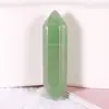 Colgante de columna hexagonal de cristal de ágata de piedra natural transfronterizo 8x 32 mm, columna hexagonal de dos puntas, accesorios para joyería, DIY