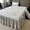 Falda de Cama Acolchada de Algodón de Soja Clase A Pieza Única 2025 Nuevo Protector de Colchón Simmons Cubierta de Cama Estilo Falda de Cama Juego de Tres Piezas
