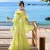 Vestido de Novia Ligero Estilo Francés, Hombros Descubiertos, Estilo Princesa Ultra-Hada, Diseño de Nicho de Lujo Ligero, Vestido de Noche para Performance de Anfitriona, Vestido para la Mañana