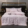 Nuevo Estilo Colcha de Verano de Tencel Lavado Juego de Cuatro Piezas, Colcha de Verano de Seda Fresca, Colcha de Aire Acondicionado, Colcha Fina de Regalo de Verano, Dropshipping