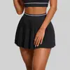 Directo de Fábrica Nueva Falda Corta Anti-exposición Bloque de Color Cintura Alta Bolsillo Fitness Running Deportiva Plisada para Mujer Venta al por Mayor