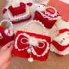 Bolsa Roja de Año Nuevo para Niños, Lindo Bolso de Mano para Niña, Saludos de Año Nuevo, Cartera de Suerte Festiva para Regalo, Bolso Cruzado