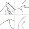 Clásico estilo coreano moderno montura cuadrada montura completa de titanio gafas ópticas nuevo estilo estilo frío gafas lisas gafas de moda para miopía