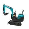 Excavadora de orugas de comercio exterior transfronteriza para zanjeo agrícola en huertos, modelo 12 mini retroexcavadora para uso en obras