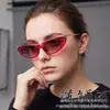 Gafas de sol metálicas con montura pequeña estilo ojo de gato, personalizadas, de estilo europeo y americano, para mujer, gafas de sol de moda retro de alta gama