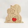 Amazon Rompecabezas de Madera Amor Familia Adornos Día de la Madre Decoraciones para el Hogar Regalos Festivos Adornos Decorativos