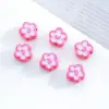 Cor Macaron Estilo Fofo Flor Liga Eletrodepositada DIY Corrente para Celular com Contas Acessórios de Cabelo Colar Acessórios de Joia Atacado