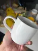 [pequeno defeito] pires de xícara de cerâmica solitário estilo ins xícara de café retrô cor sólida nórdica xícara de água doméstica