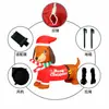 Cachorro Dachshund Inflável de Natal Luz de Jardim para Exterior Decoração Iluminada Adereços de Decoração de Feriado Modelo Inflável de Natal