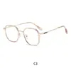 Armazón de Gafas Poligonal Anti-Luz Azul Nuevo 2026, Estilo Popular en Línea, Versión Coreana para Estudiantes Mujeres, Gafas de Miopía Listas para Usar al por Mayor