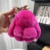 Llavero de Conejo de Peluche para Coche Muñeca Linda Conejo Acostado Colgante Mini Adorno Celebridad de Internet Regalo para Estudiantes Niñas